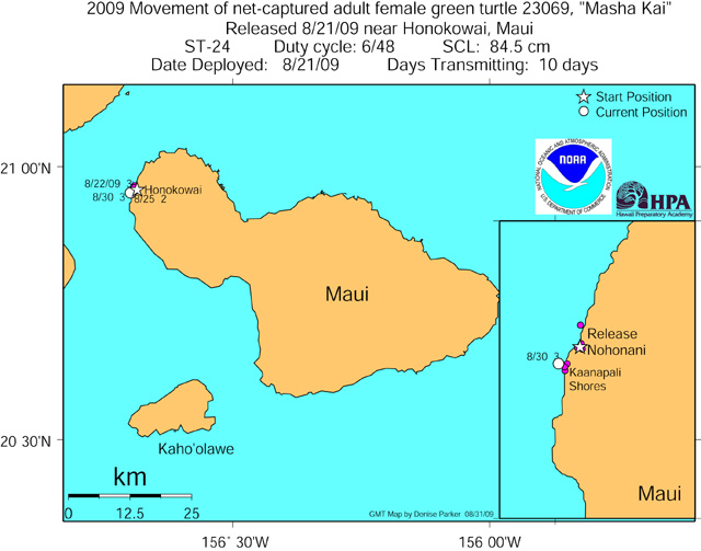 Tracking map for Masha Kai as of Aug 31 09 Tracking map for Masha Kai as of Aug 31 09