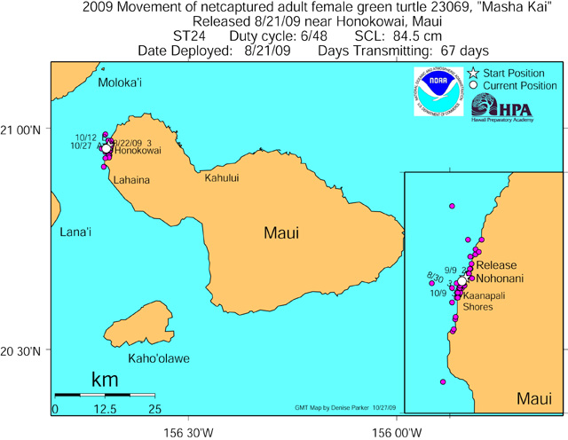 Tracking map for Masha Kai as of Oct 27 09 Tracking map for Masha Kai as of Oct 27 09