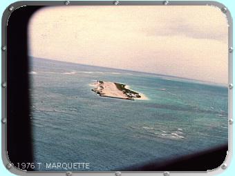 Approaching Tern Island, turning from base leg onto final approach